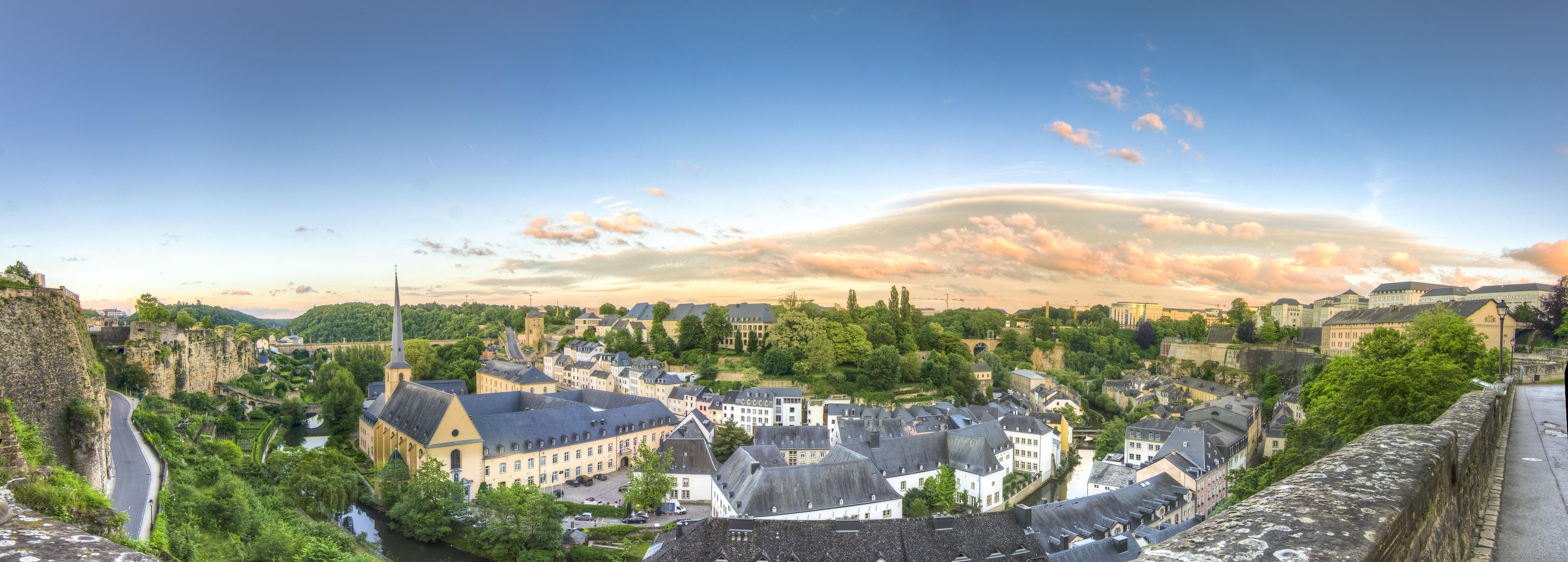 Stitched Panorama Luxembourg panoramic